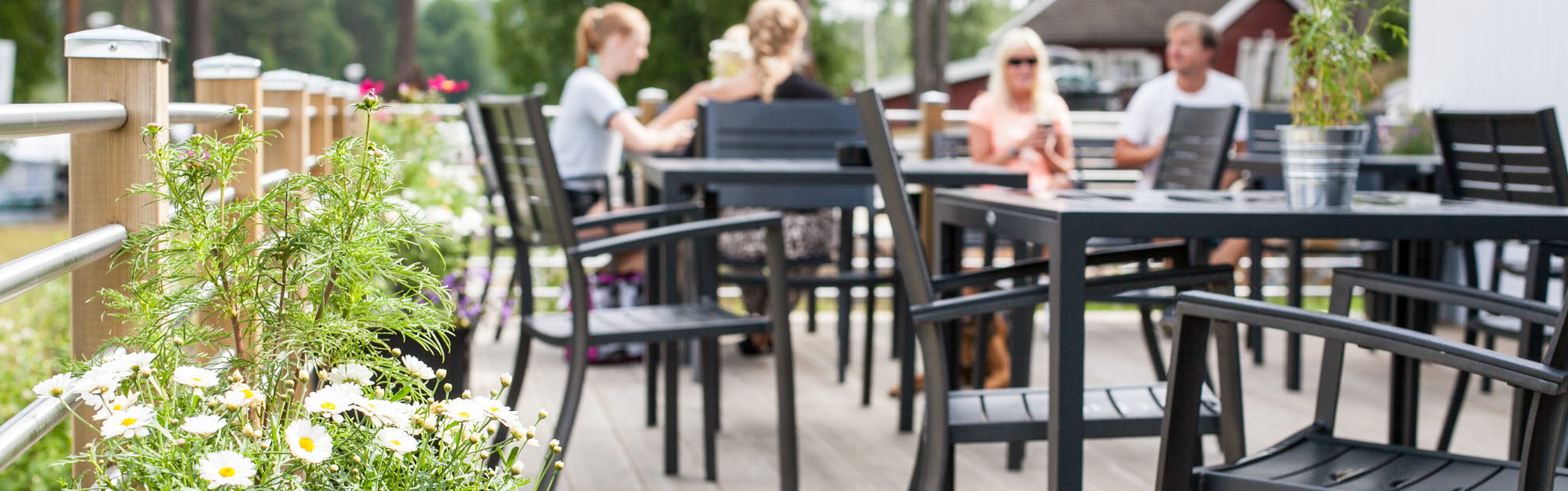 Stugorna utsikten på Skellefteå camping