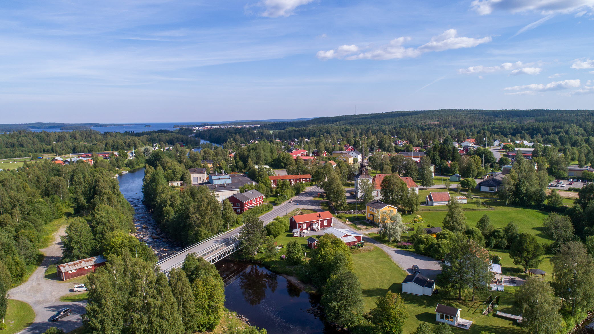 Flygbild över Kåge 