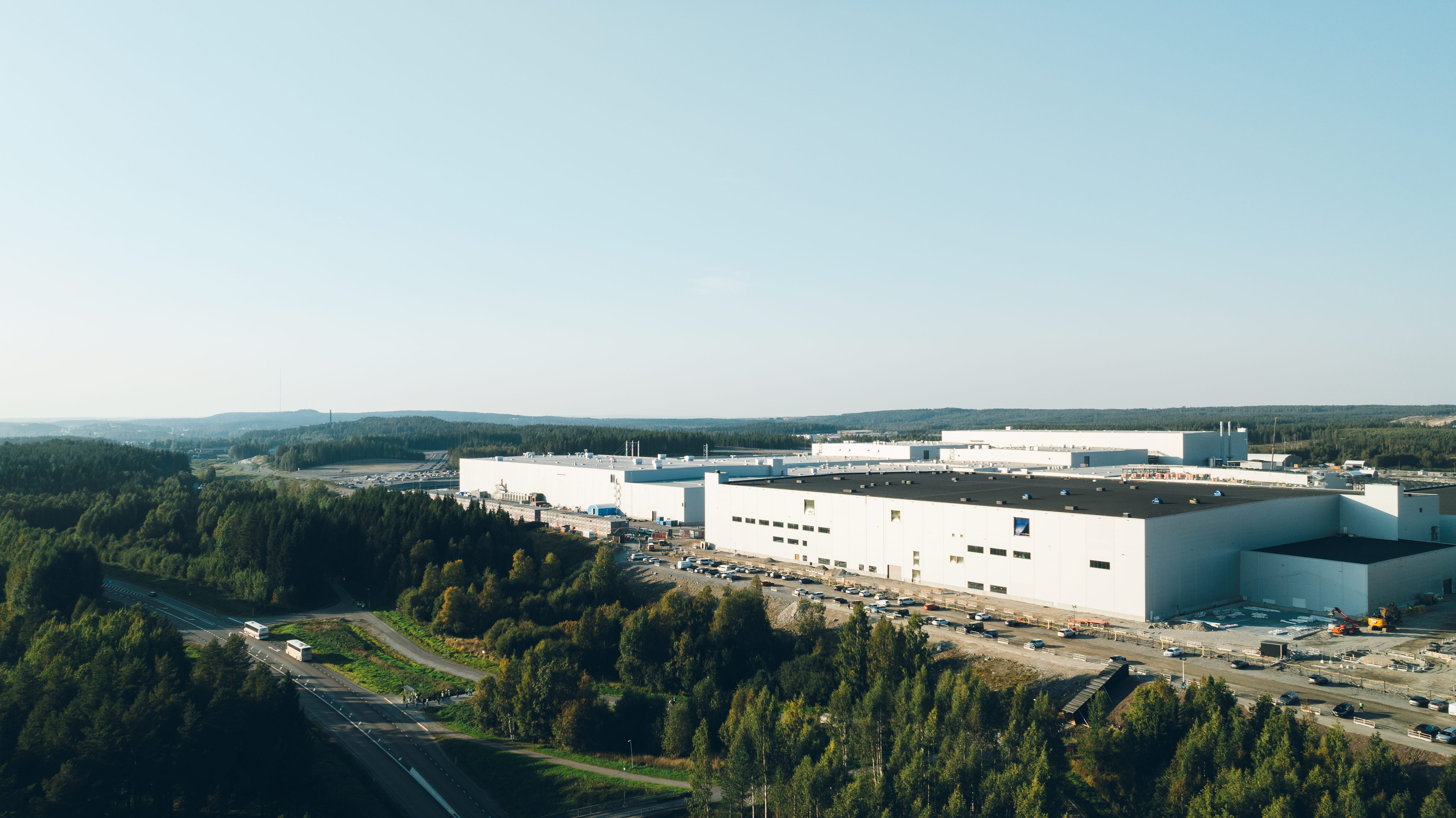 Bild av Northvolts fabrik i Skellefteå