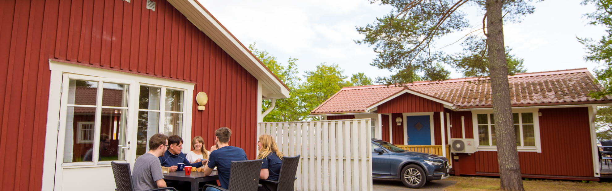 Strandvilla med havsutsikt